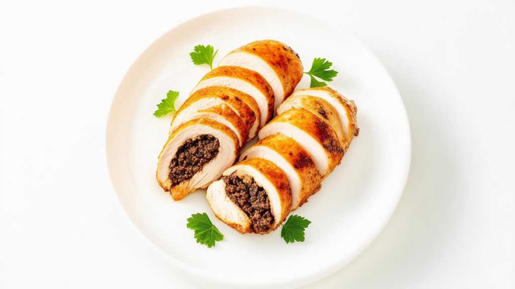 Cocoa and Parsley Stuffed Chicken Breast