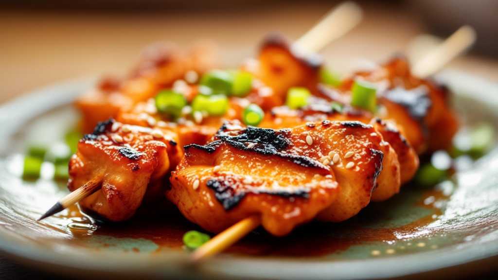 Vinegar and Oyster Sauce Chicken Skewers