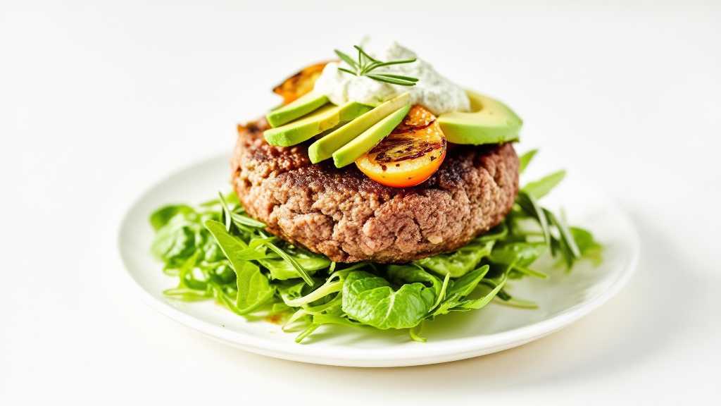 Rosemary Lamb Burgers with Low-Carb Toppings