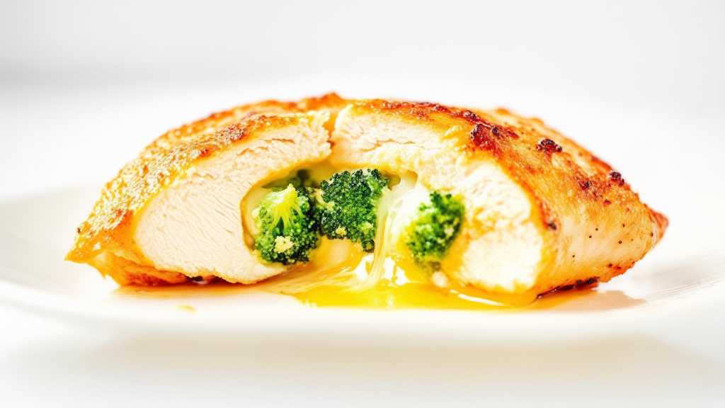 Broccoli and Cheese Stuffed Chicken Breast