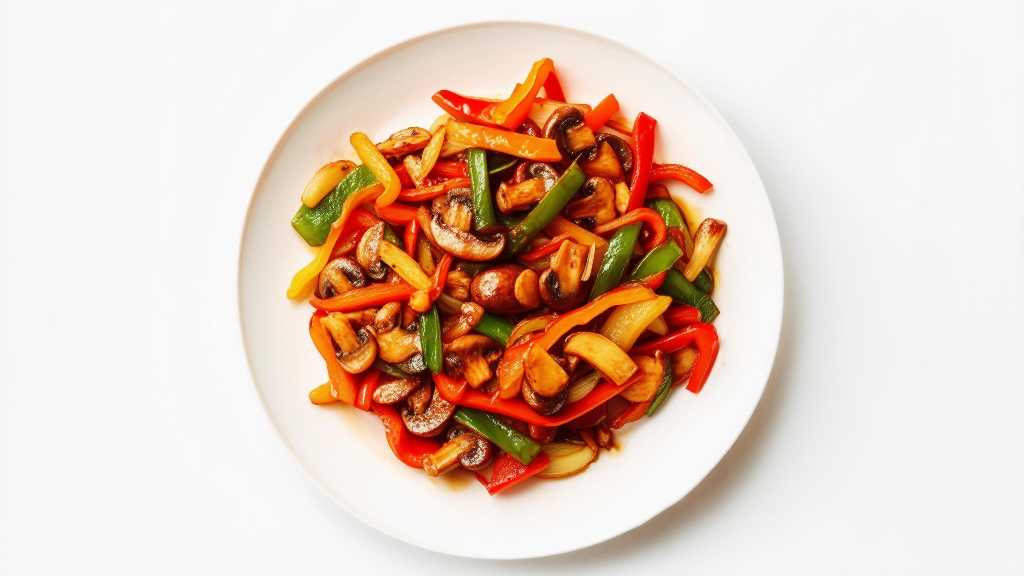 Mushroom, Bell Pepper, and Garlic Stir Fry