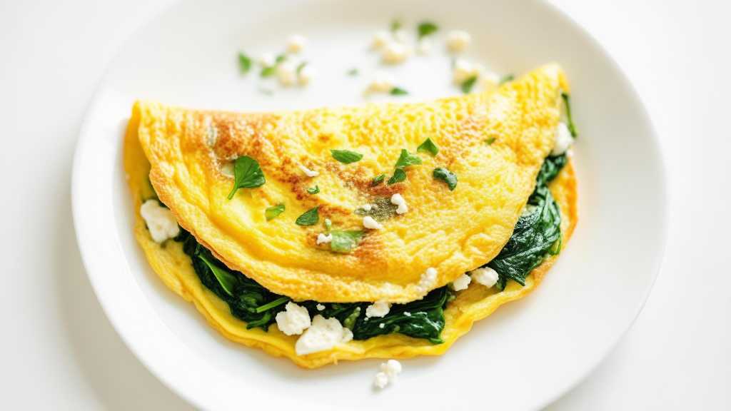Spinach and Feta Omelette