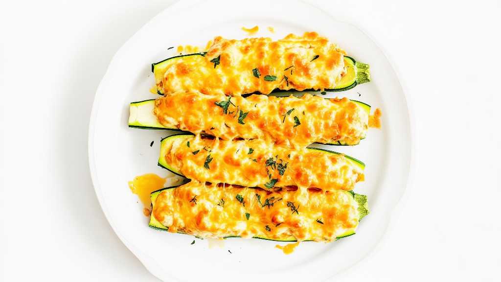 Cheese Stuffed Zucchini Boats