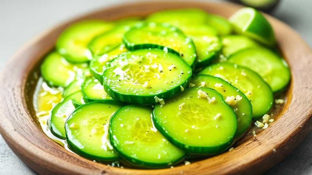 Avocado Cucumber Salad with Apple Cider Vinegar