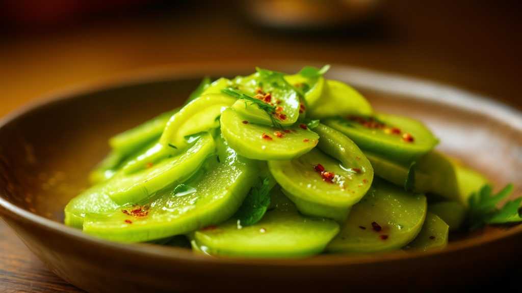 Chayote Salad with Lime Vinaigrette