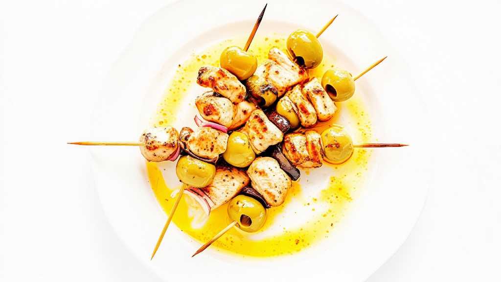 Olive Chicken Skewers