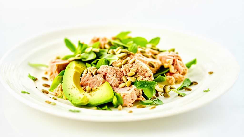 Stevia-Tuna Salad with Sunflower Seeds