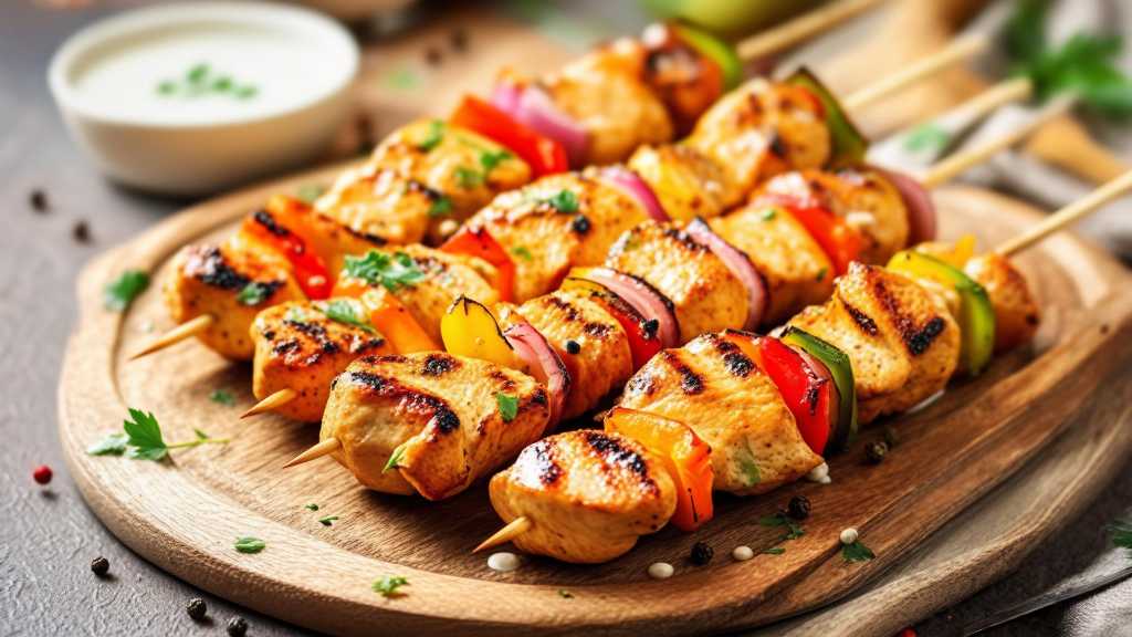 Greek Yogurt Chicken Kebabs