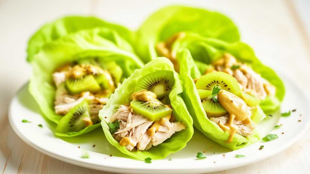 Kiwi Chicken Salad Wraps
