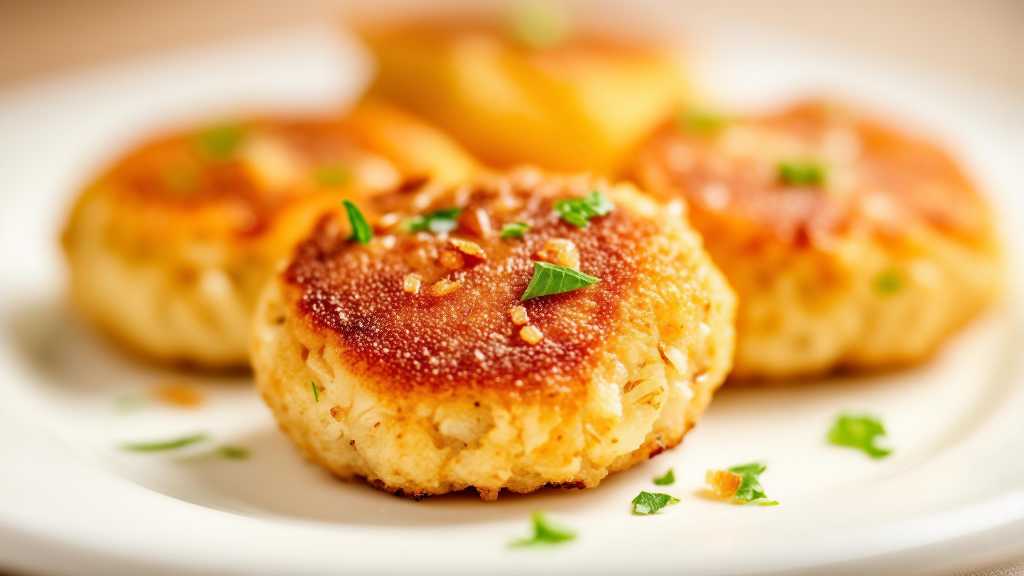 Crab Cakes with Parsley & Onions