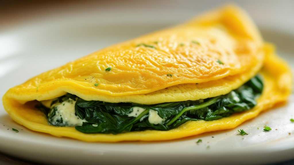 Egg and Spinach Omelette