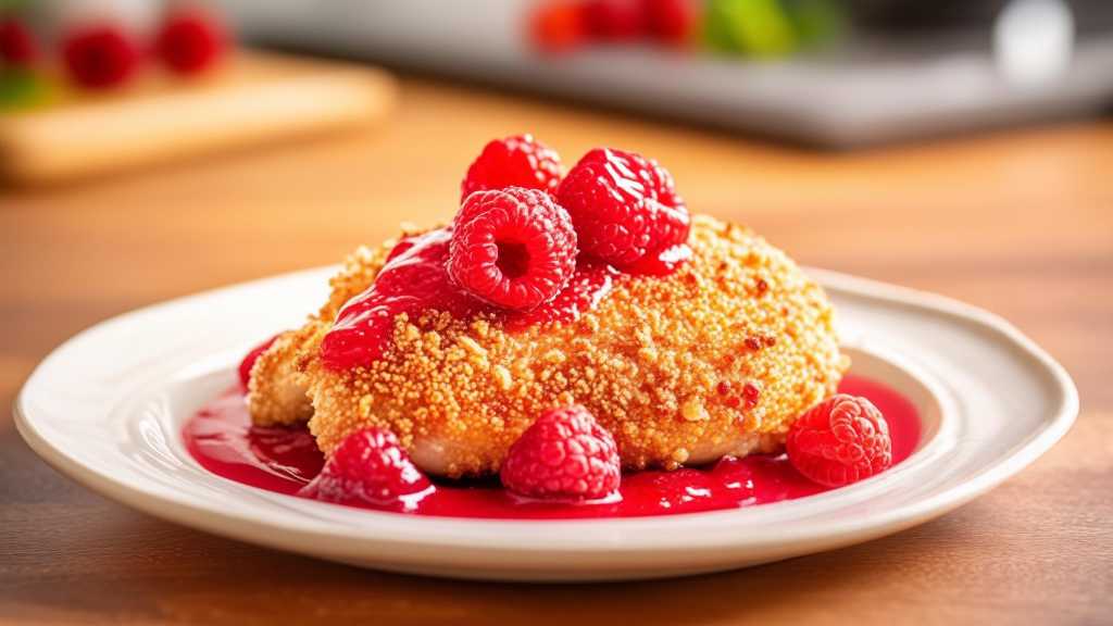 Raspberry and Almond Crusted Chicken