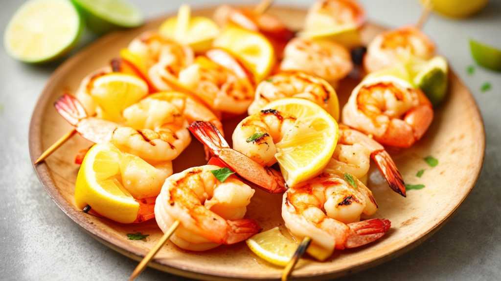 Lemon Lime Shrimp Skewers
