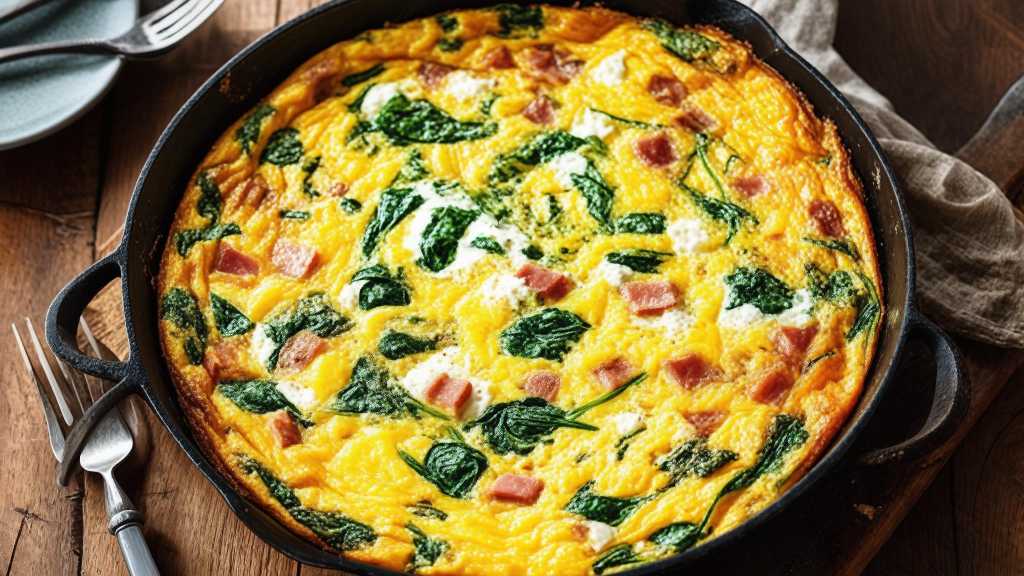 Ham and Spinach Frittata