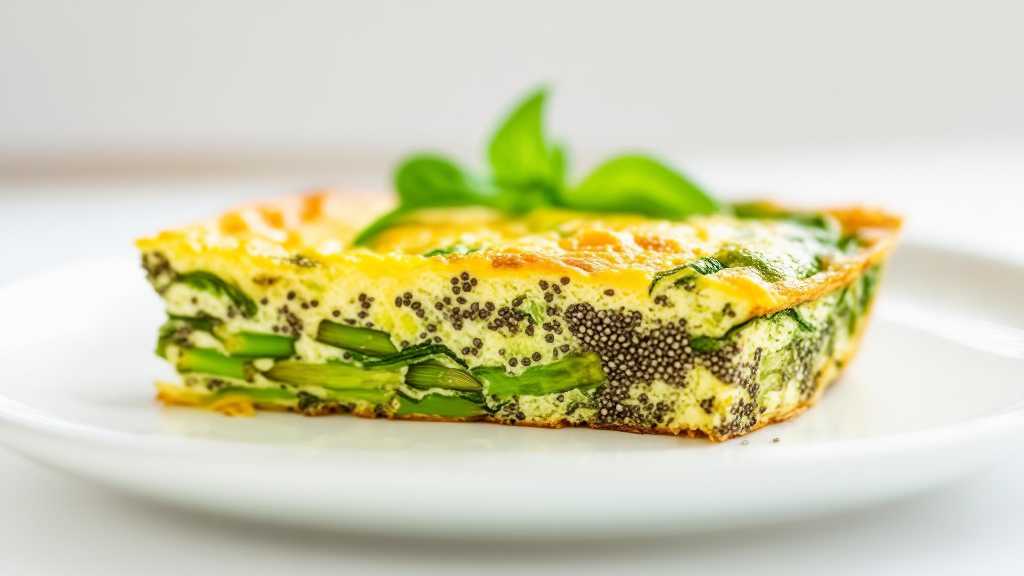 Chia Spinach Asparagus Frittata