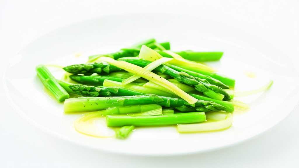 Leek and Vinegar Asparagus Salad