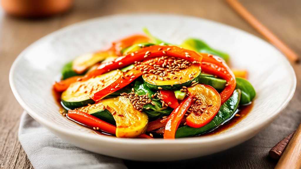 Red Pepper and Flaxseed Stir Fry