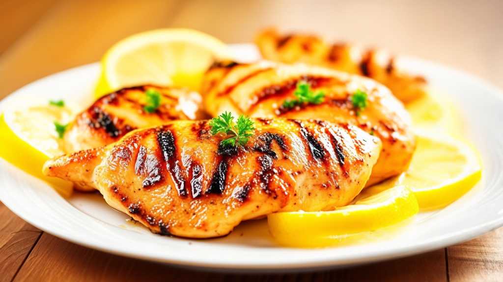 Grilled Lemon Garlic Chicken Breasts