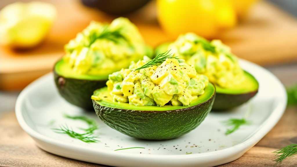 Avocado Egg Salad Stuffed Avocados