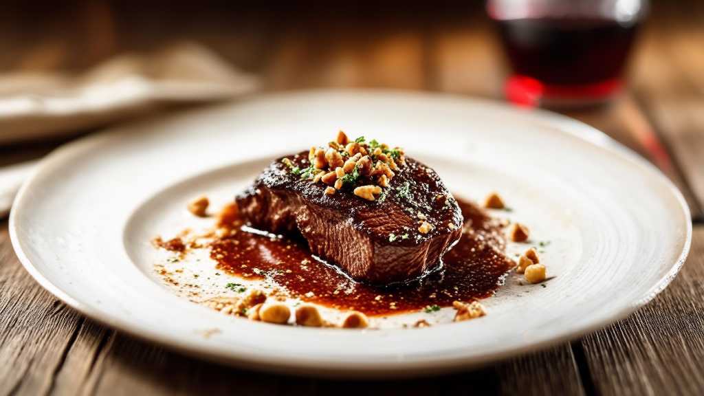 Braised Beef with Brazil Nut Cocoa Sauce