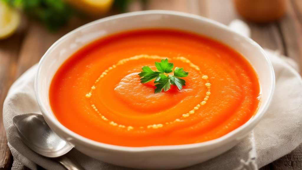 Bell Pepper Soup with Gelatin