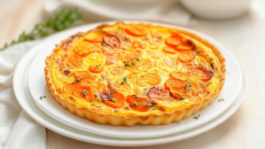 Cheese, Onion, and Roasted Carrot Frittata