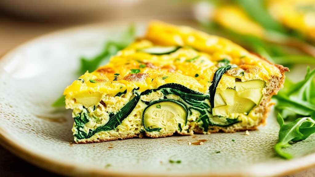 Arugula, Zucchini & Oat Bran Frittata