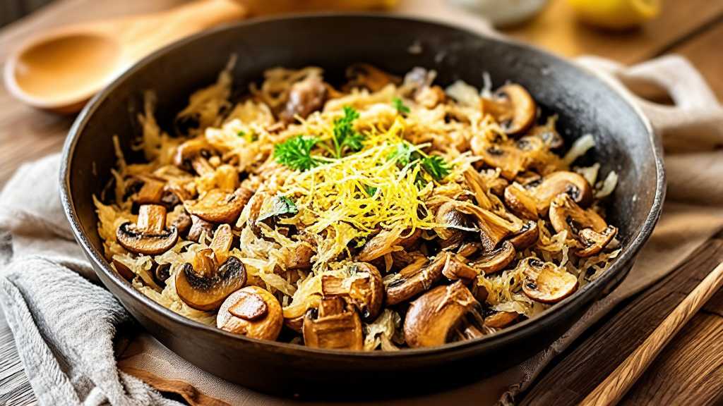 Keto Sauerkraut and Mushroom Stir Fry