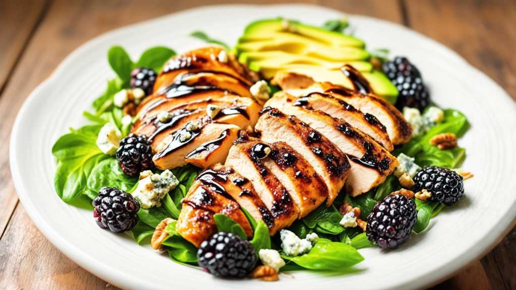 Balsamic Blackberry Chicken Salad