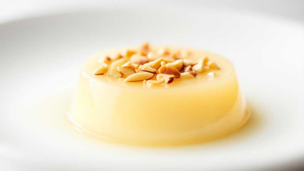 Agar Agar Pudding with Brazil Nuts