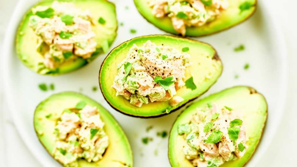 Avocado Oil Tuna Salad Stuffed Avocados
