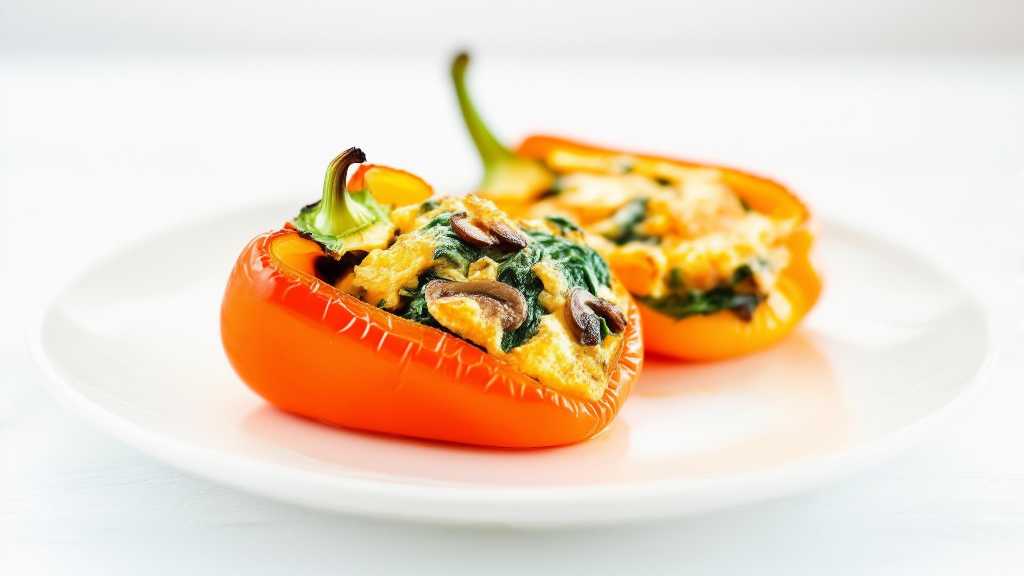 Mushroom Stuffed Bell Peppers
