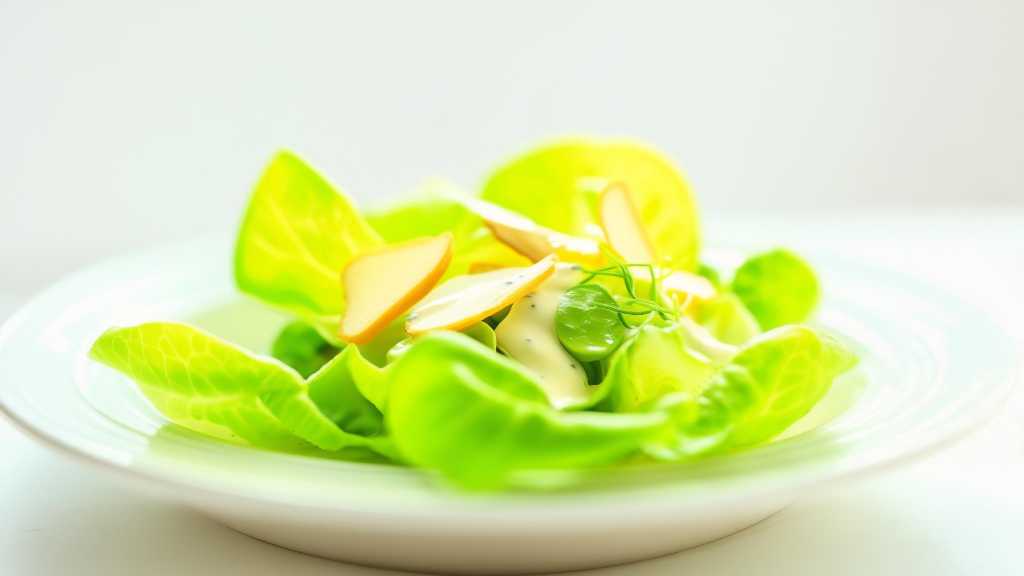 Ginger-Lettuce Salad with Mayonnaise Dressing