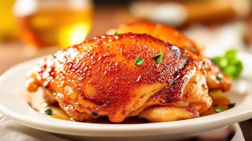 Cinnamon Honey Glazed Chicken Thighs
