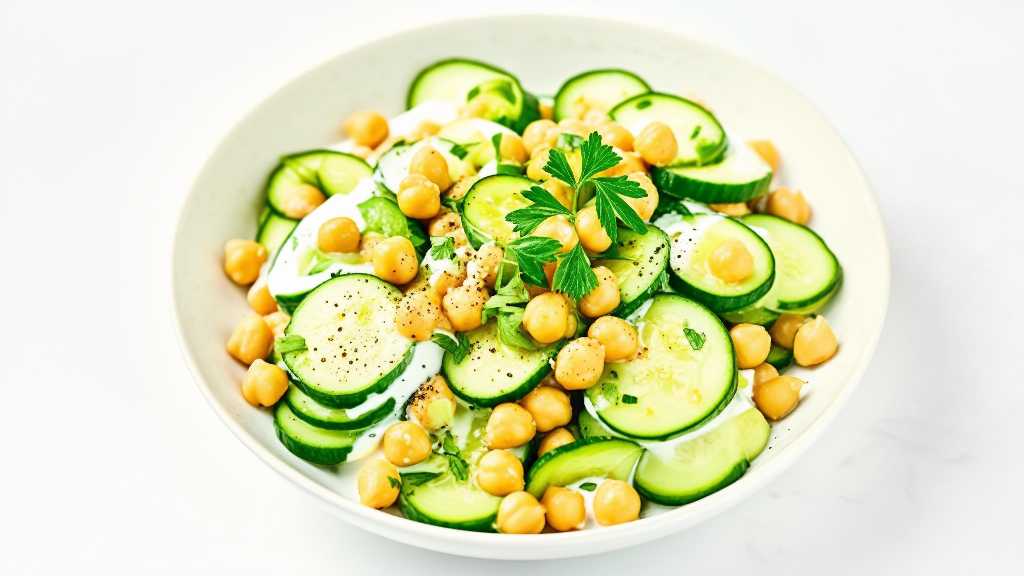 Cucumber Chickpea Salad