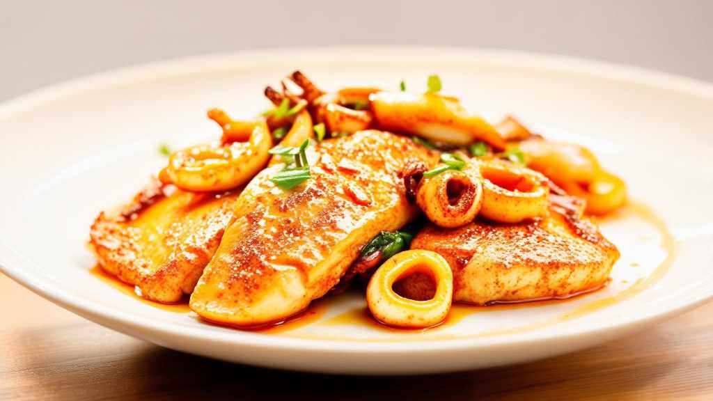 Cinnamon Spiced Chicken and Squid Stir-Fry