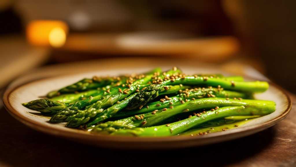 Asparagus and Flaxseed Stir Fry