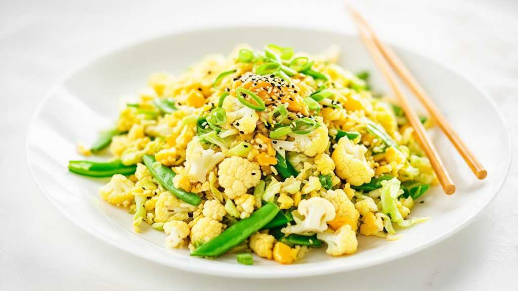 Cauliflower Fried Rice with Green Beans