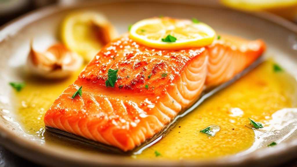 Lemon Garlic Butter Baked Salmon