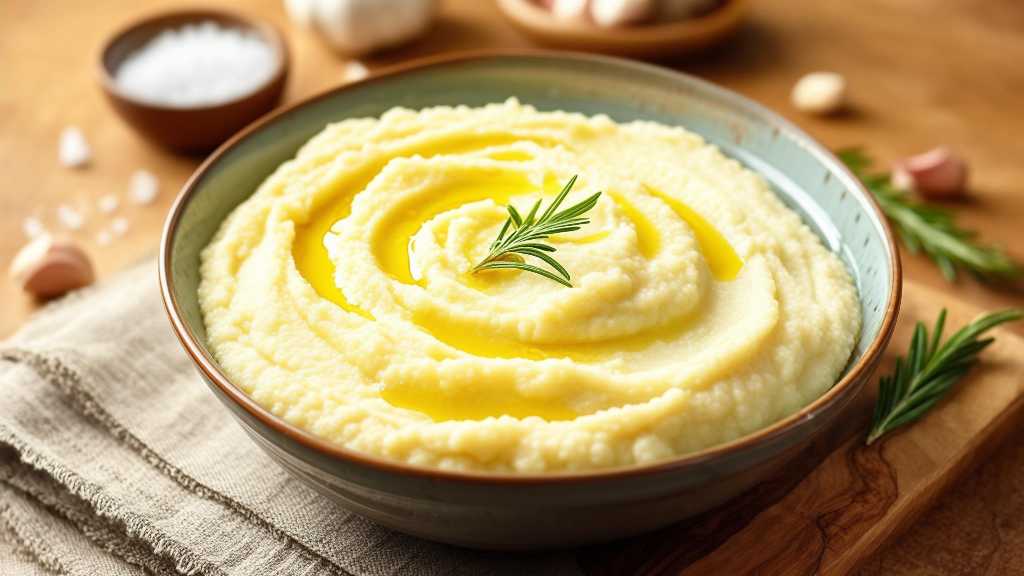 Rosemary Garlic Cauliflower Mash