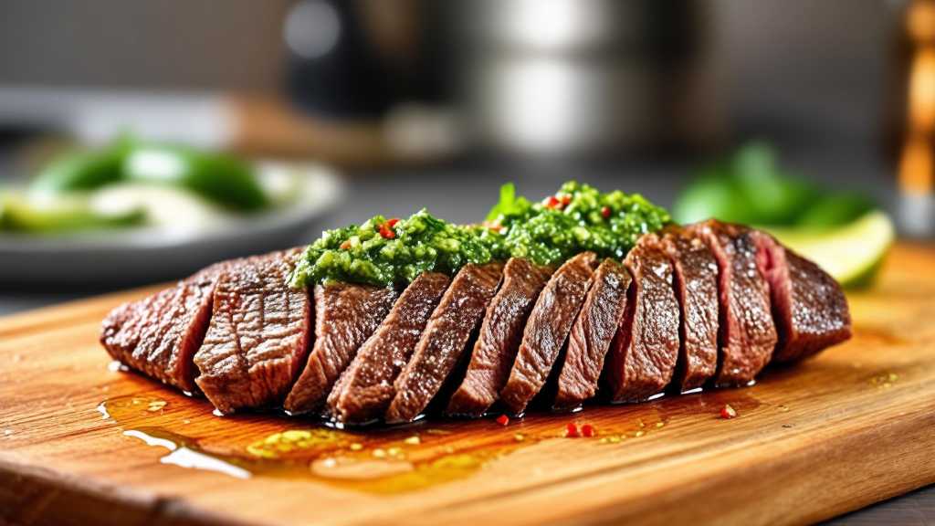 Grilled Flank Steak with Chimichurri Sauce