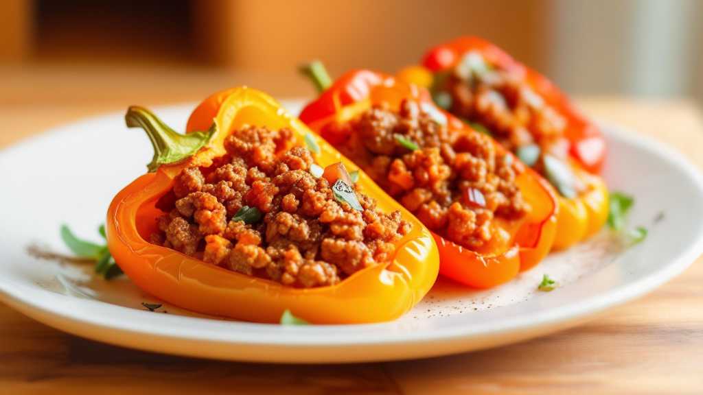Stevia and Oregano Stuffed Bell Peppers