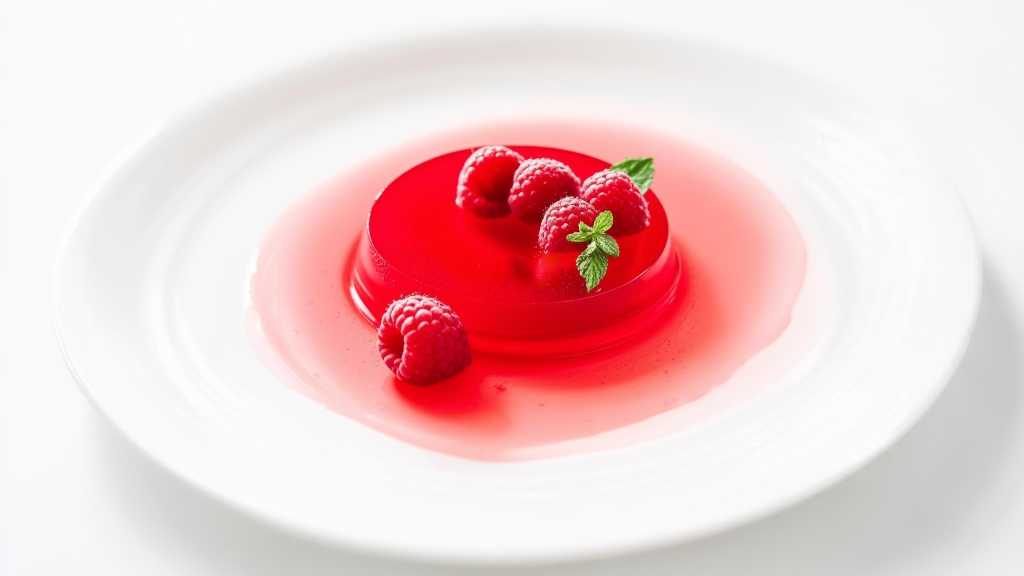 Low Carb Raspberry Gelatin Dessert