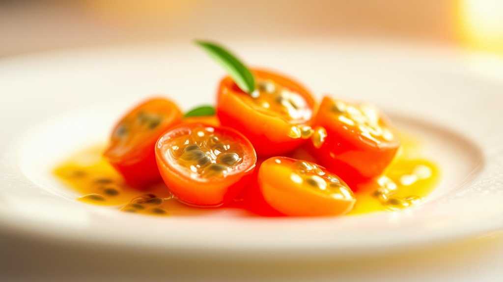 Passion Fruit and Cherry Tomato Salad
