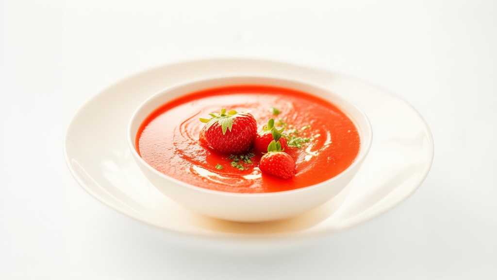 Strawberry Infused Vegetable Soup