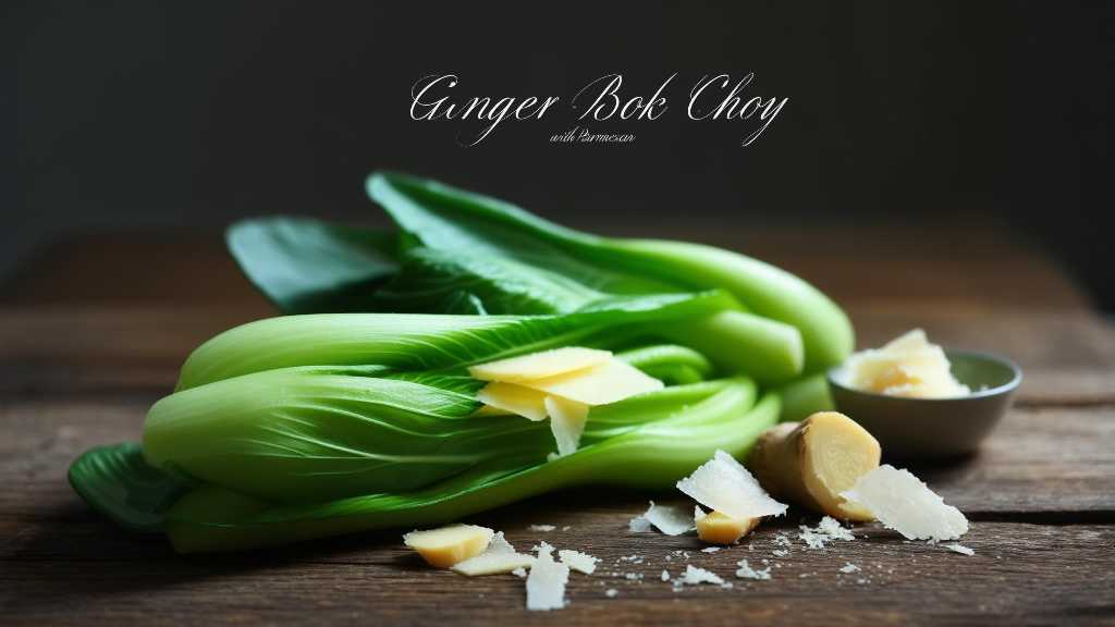 Ginger Bok Choy with Parmesan