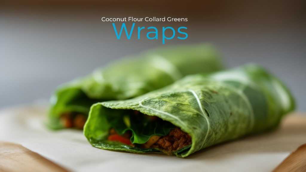 Coconut Flour Collard Greens Wraps