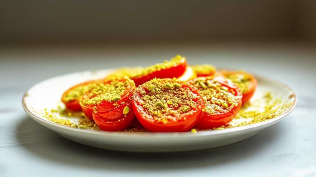 Pistachio-Crusted Tomato Salad