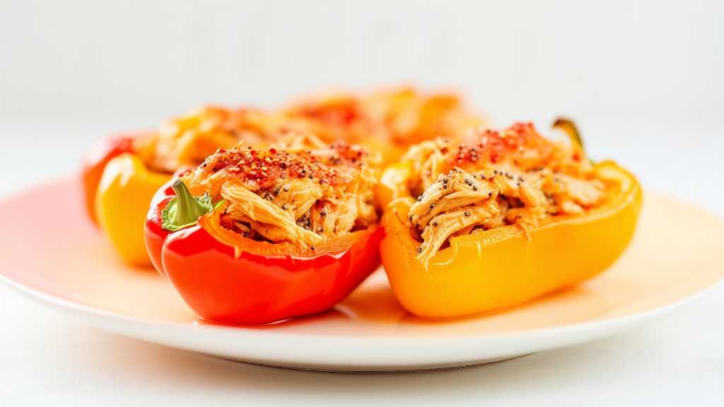 Red Pepper Chia Seeds Stuffed Bell Peppers