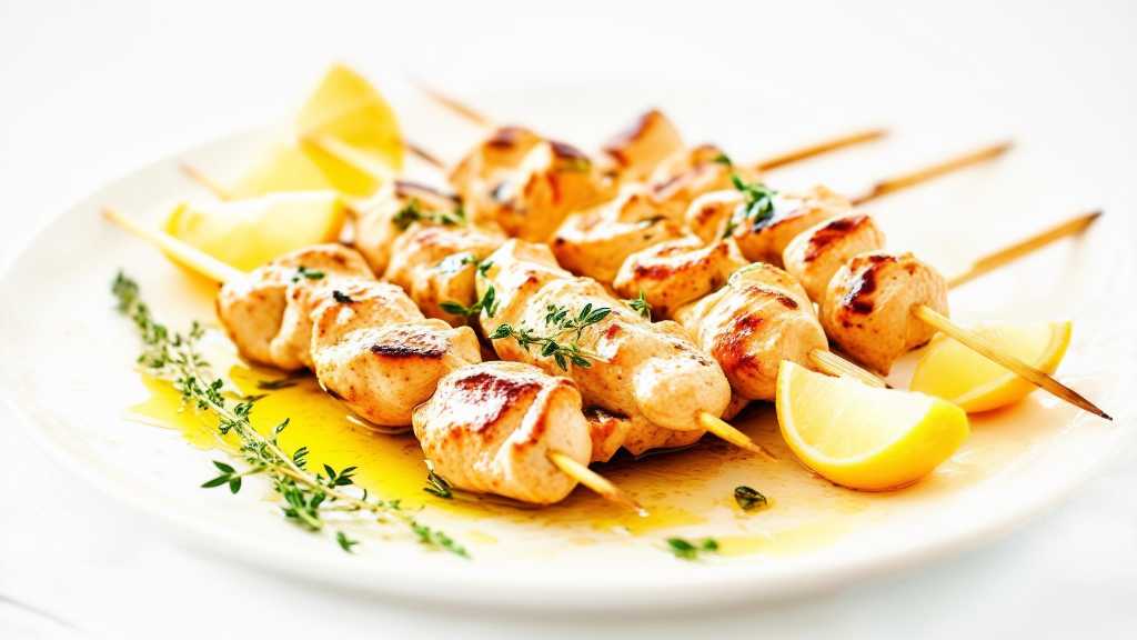 Thyme and Chicken Skewers